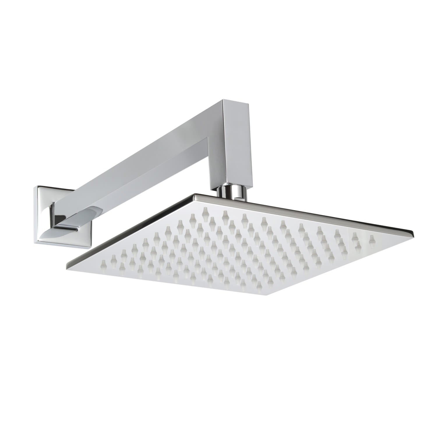 ThermaSol Shower Arm + Rain Canopy Kit Square - Polished Chrome