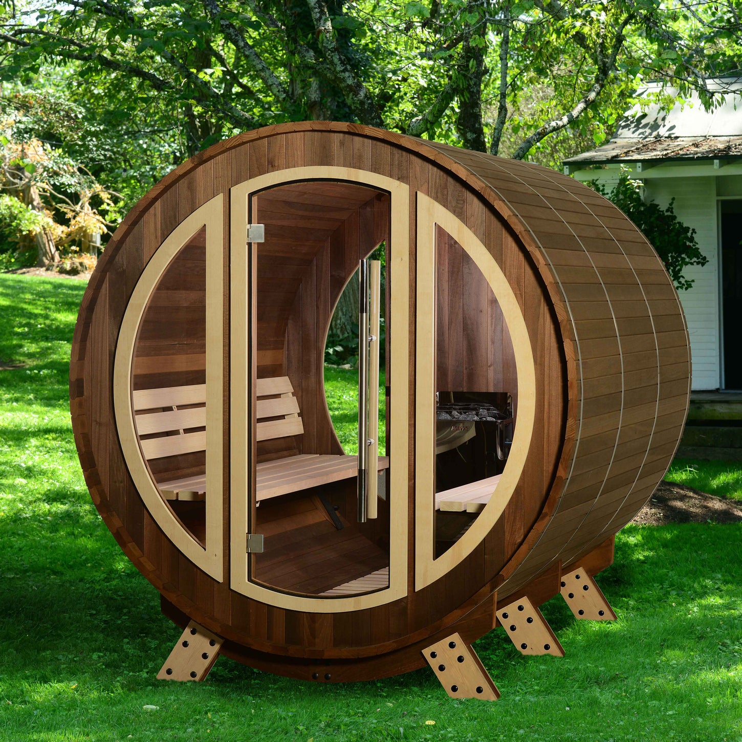 Phoenix Barrel Outdoor Sauna - Harvia Collection