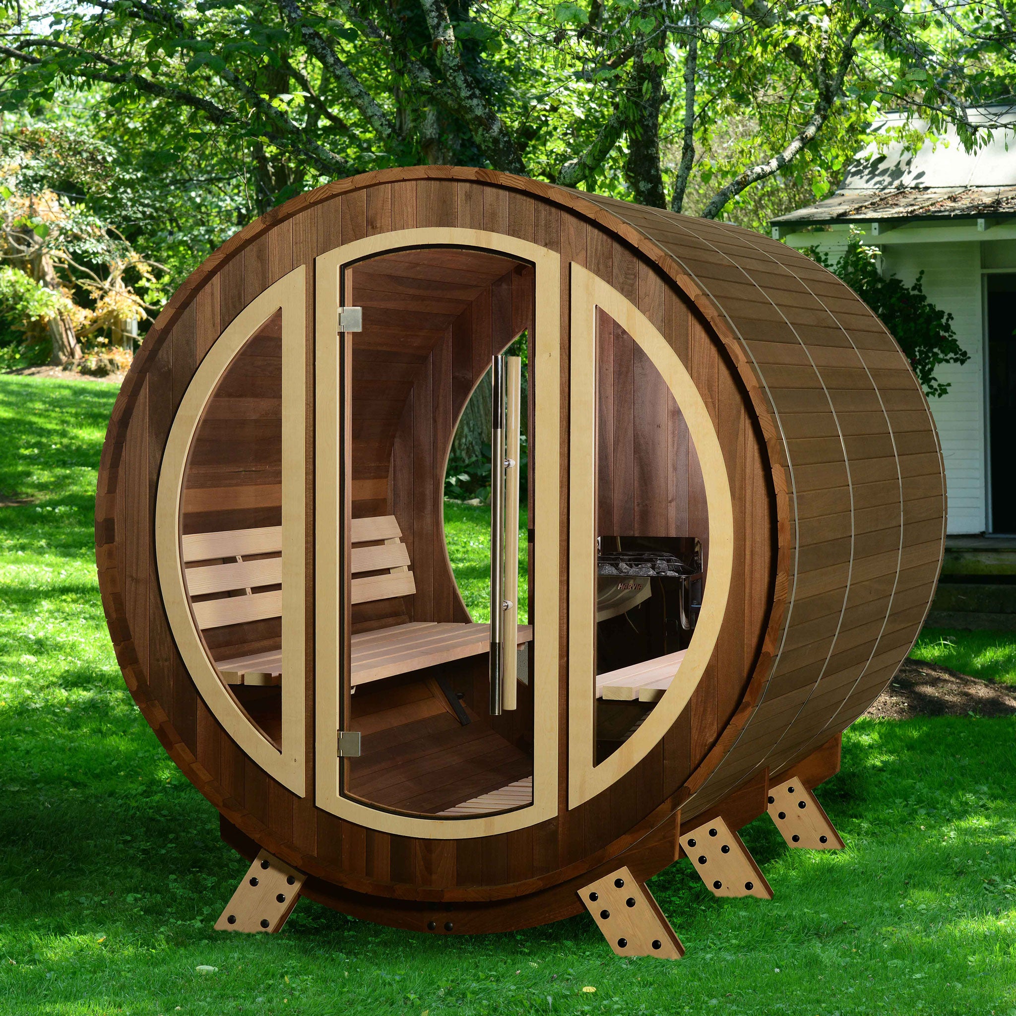 Phoenix Barrel Outdoor Sauna - Harvia Collection