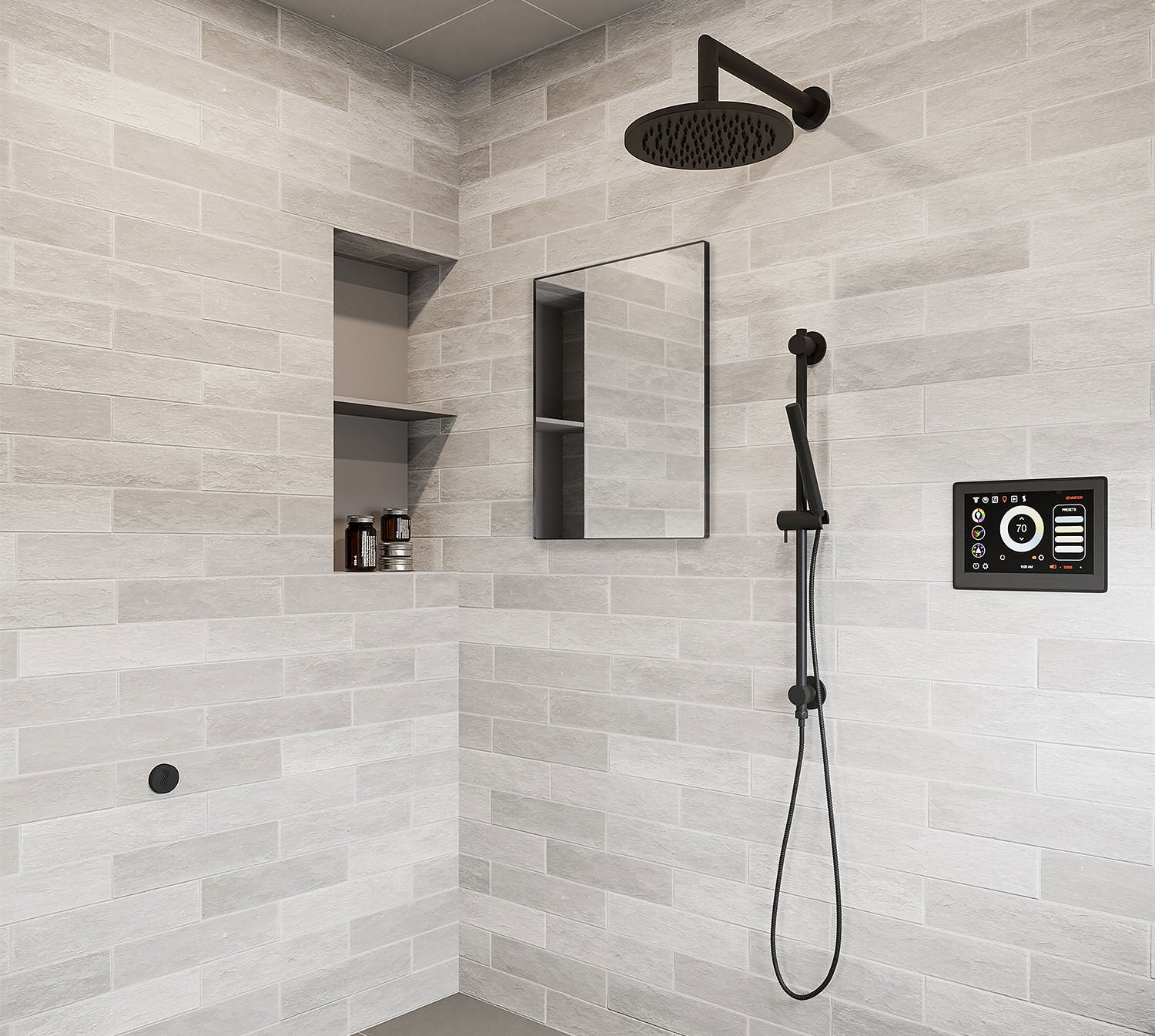 ThermaSol Essential Shower Package with Shower Arm + Rain Canopy Kit