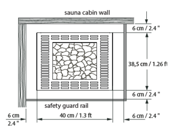 Cubo Avantgarde Sauna Heater Montage 1