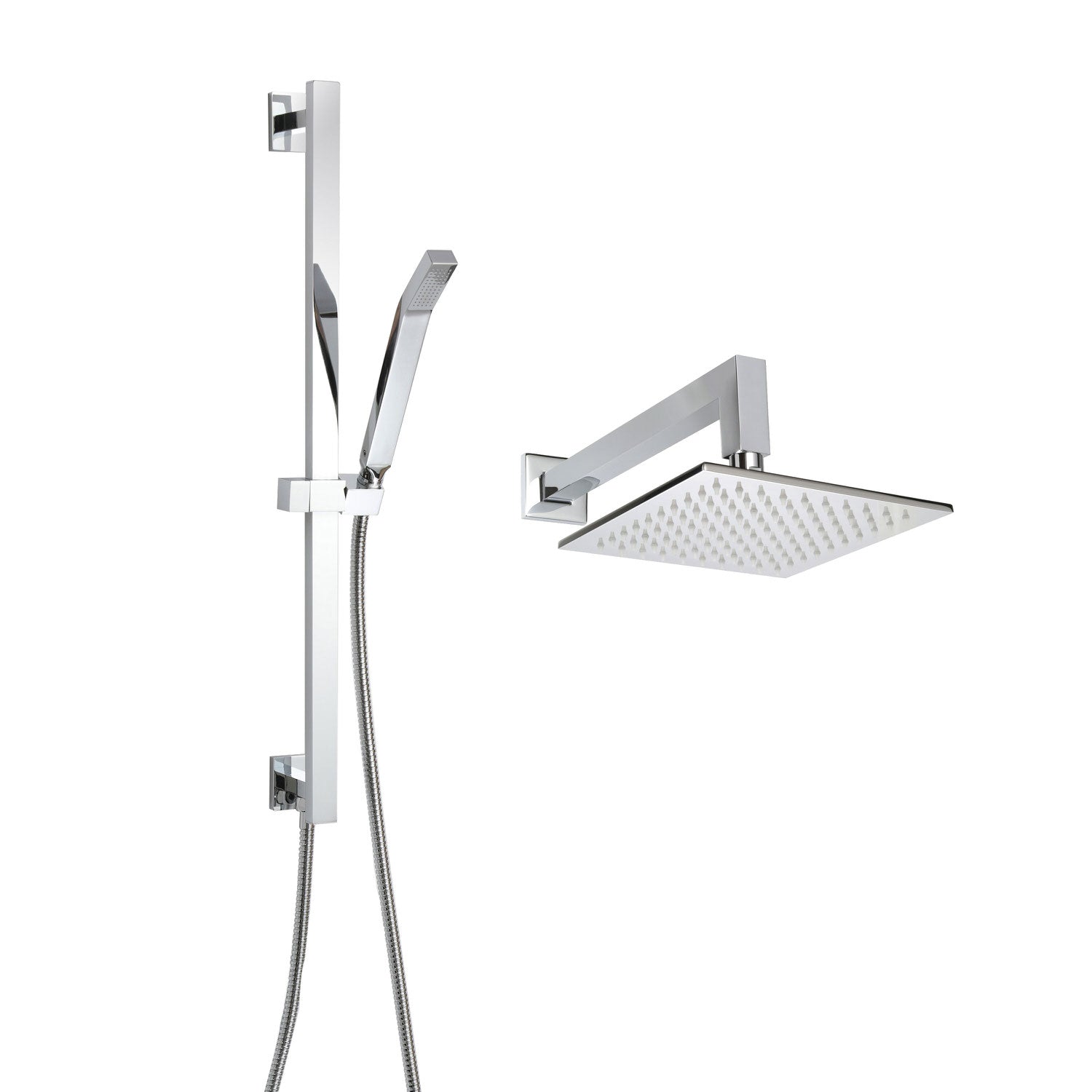 ThermaSol Essential Shower Package Square - Polished Chrome