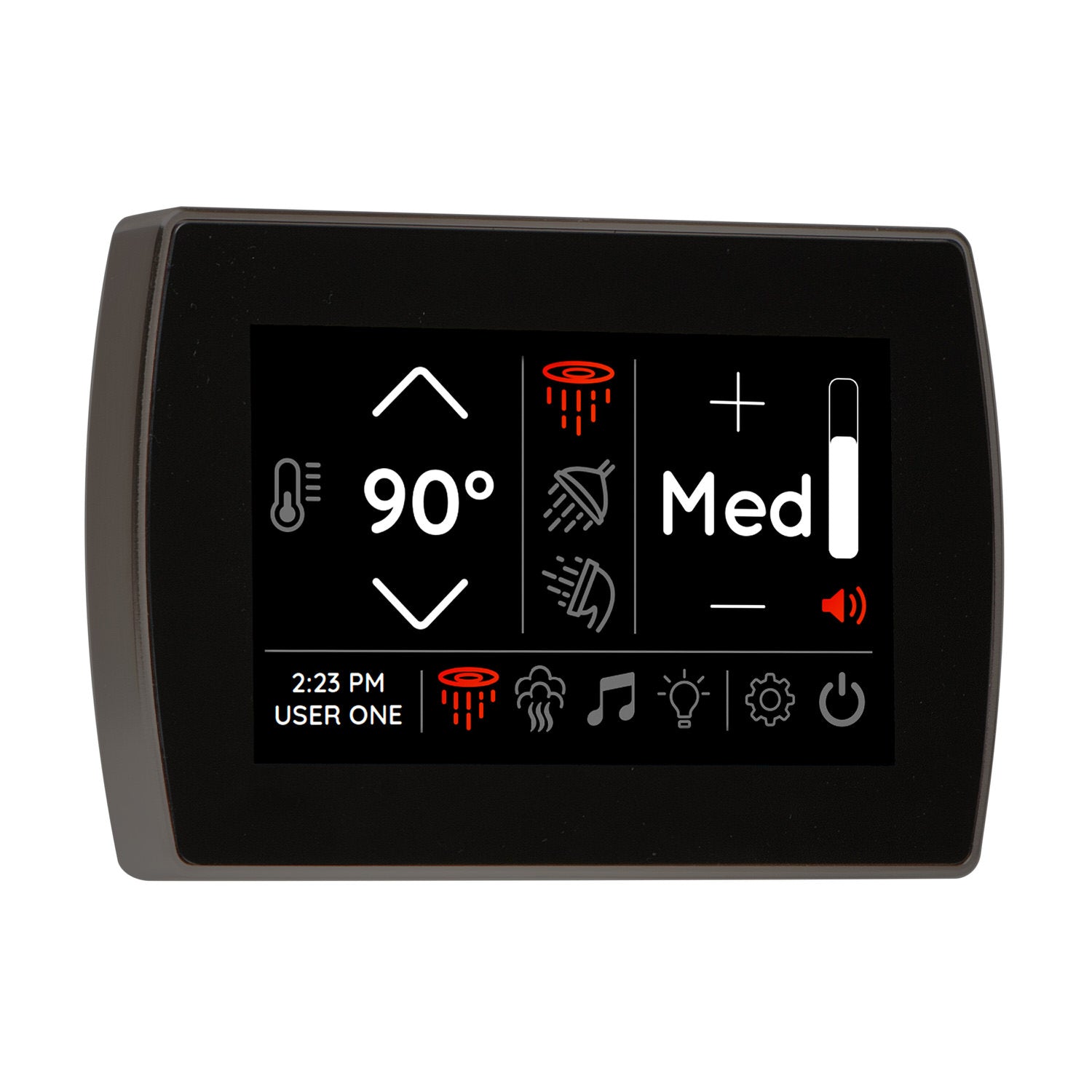 ThermaSol SignaTouch 5 Control Wall Mount Design - Black Nickel